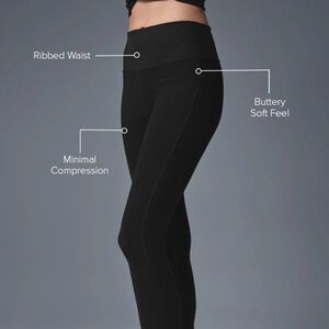 High-Waist Alosoft Lounge Legging - Size Small - full length